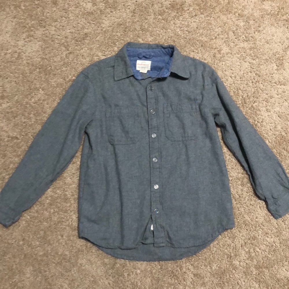Boys Long Sleeve Button Down